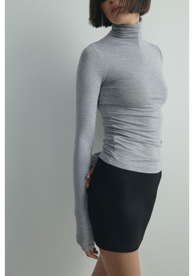 Suud Collection Gri Boğazlı Body