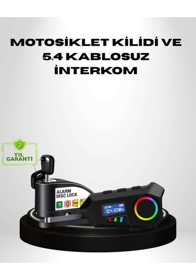 Motosiklet Ve Günlük Kullanım İçin Bluetooth Hoparlör Ve Disk Kilidi Seti Diğer