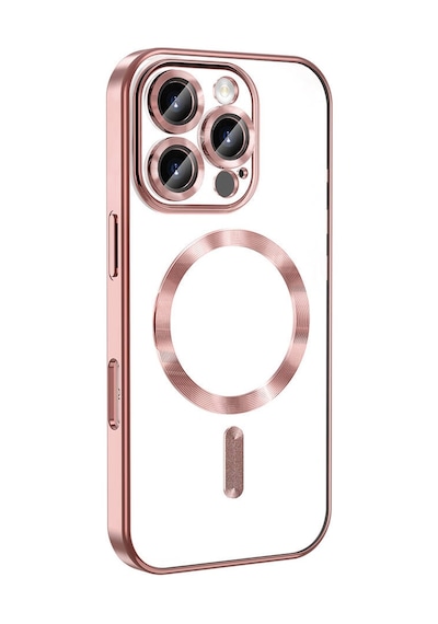 Apple Uyumlu iPhone 16 Pro Max Kılıf Kamera Korumalı Magsafe Wireless Şarj Özellikli Tchs Demre Kapak - Mavi Mavi