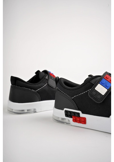 Muggo Sonic Garantili Legolu Bağcıklı Ve Cırtlı Ortopedik Çocuk Sneaker Spor Ayakkabı 001