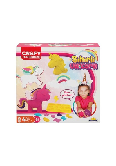 2090 Crafy Sihirli Unicorn Oyun Hamuru Seti - Çok Renkli