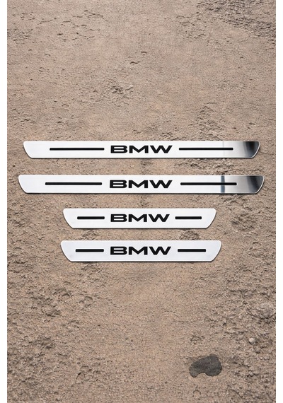 Bmw Krom Plastik 4 Parça Kapı Parlak Eşik Seti