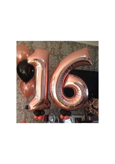 4 Rakam Rose Folyo Balon 76 Cm 418