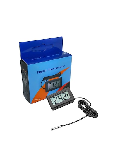 Lunatic 4522 Dijital Termometre Pilli -50 +110 Derece Arası Lcd Ekranlı Problu Kullanım Tipi Su Geçirmez