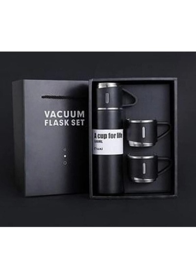 Vacuum Flask Set Üç Bardaklı Termos Seti