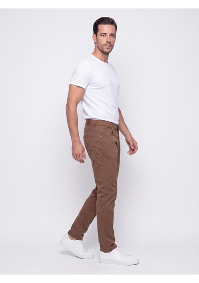 Açık Kahverengi Dynamic Fit Erkek Chino Pantolon A.Kahverengi