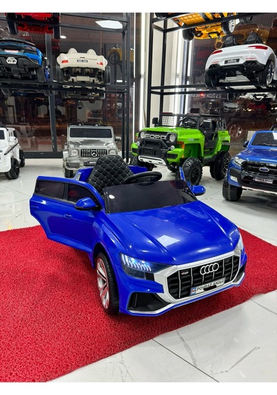Poyraz Akülü Tabletli Audi Q5 Akülü Araba 12v 0-6 Yaş Özelplaka Lacivert