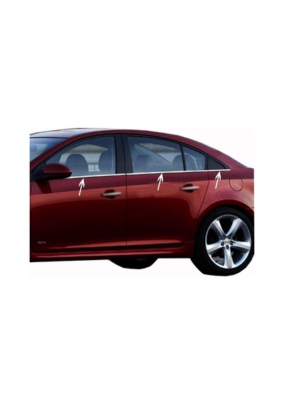 Chevrolet Cruze Sedan Cam Çıtası Paslanmaz Çelik Krom 6 Prç