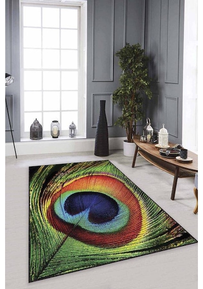 Çok Renkli 3d Üç Boyutlu Kaymaz Tabanlı Dekoratif Halı Rv350n11