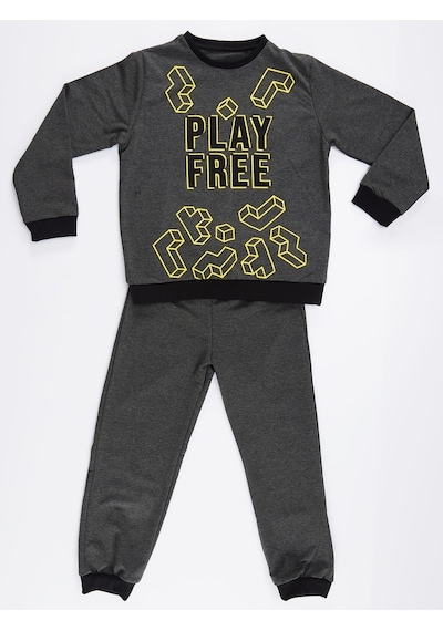 Denokids Mushi Play Free Erkek Çocuk Pantolon Takım Çok Renkli