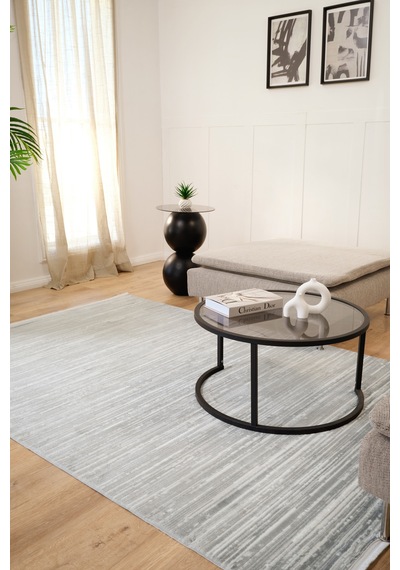Kaşmir Halı 7/24 Elegante Evore Grey 80x150 CM Salon Mutfak Halısı Yolluk Kilim