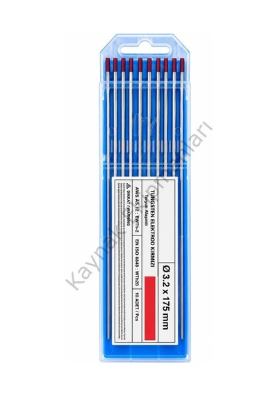 Kırmızı Tungsten Elektrod Argon İğnesi 3.2x175 Mm - 1 Adet