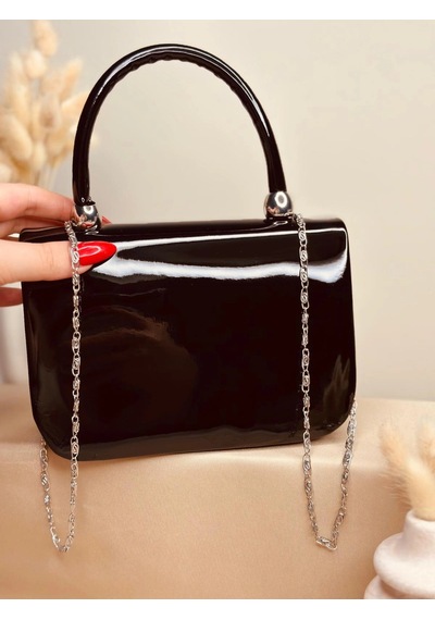Elora Atelier Elora Gloss Siyah Çanta Çok Renkli