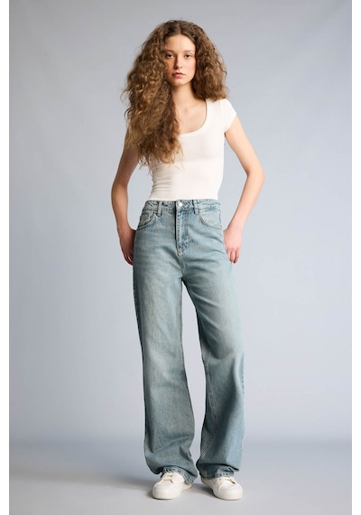 Defacto 90's Wıde Leg Yüksek Bel Uzun Jean Yıkamalı İndigo Kadın Jean Pantolon H0131ax/nm85 İndigo Defacto 90's Wıde Leg Yüksek Bel Uzun Jean Yıkamalı İndigo Kadın Jean Pantolon H0131ax/nm85 İndigo