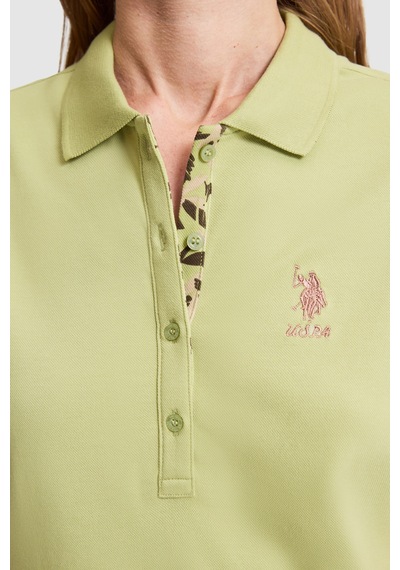U.s. Polo Assn. Kadın Çağla Tişört Basic 50326475-vr016 Cagla