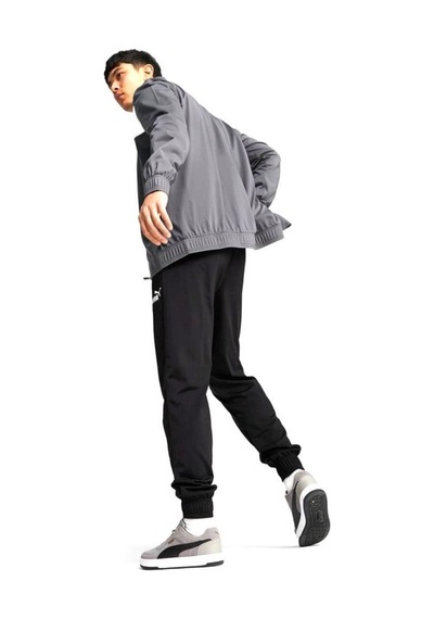Puma Poly Suit Erkek Eşofman Takımı Gri Siyah 001