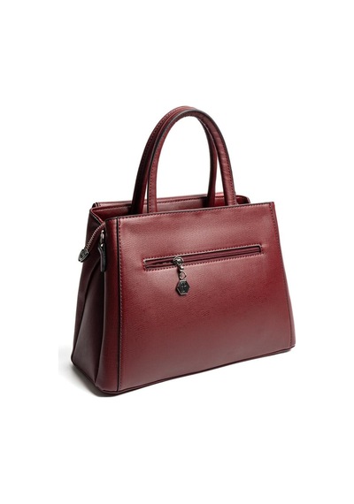 Silver Polo Sp1264 Kadın El Çantası Düz Bordo-bordo