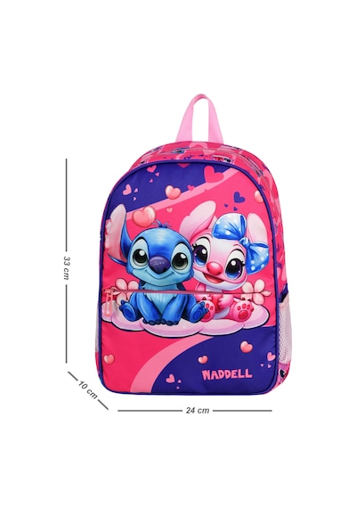 Waddell Lisanslı Stitch Temalı Anaokul Kreş Sırt Çantası 25507 Çok Renkli