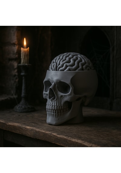 Dekoratif Kurukafa Masa Biblosu, Gotik Kafatası 15 Cm, Kuru Kafa Dekoratif Obje, 3d Baskı Biblo (No Color) Dekoratif Kurukafa Masa Biblosu, Gotik Kafatası 15 Cm, Kuru Kafa Dekoratif Obje, 3d Baskı Biblo (No Color)
