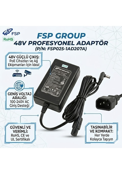Fsp Fsp025-1ad207a 48v 0.52a Güç Adaptörü 48v Adaptör
