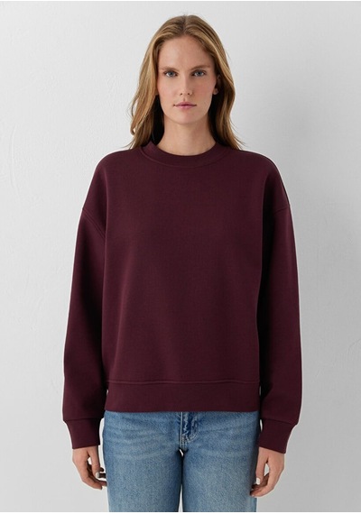 Mavi Yuvarlak Yaka Basıc Sweatshırt Koyu Bordo Bordo Kadın Sweatshirt M1s10576-70422
