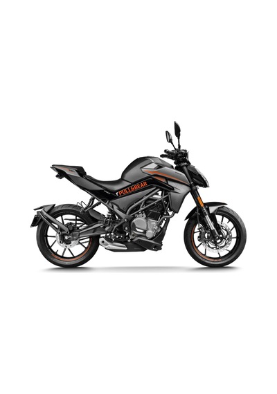 Cfmoto 250 Nk Pull&bear Orta Şase Tasarım Motosiklet Sticker Etiket Modeli Turuncu