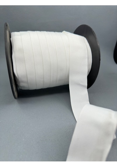 4 Cm Polyester Grogren Şerit-5 Metre-ekru