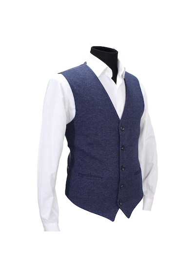 Mentor Regalo Erkek Yelek V Yaka Lacivert Desenli 50498