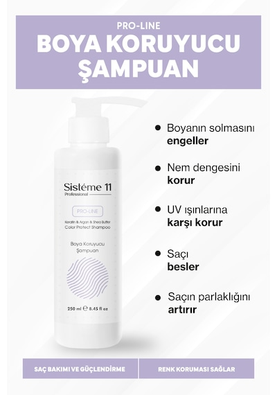 Sisteme 11 Boya Koruyucu Şampuan 250 Ml Boyalı