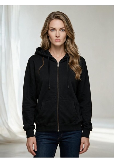 Nealirsanall.com Kadın 3 İplik Şardonlu Oversize Fermuarlı Kapşonlu Sweatshirt Kahverengi Nealirsanall.com Kadın 3 İplik Şardonlu Oversize Fermuarlı Kapşonlu Sweatshirt Kahverengi