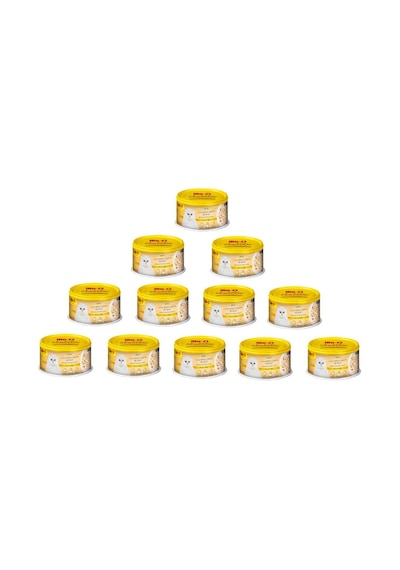 Me-O Delite Ton Balık ve Peynirli Tahılsız Jelly Konserve Yetişkin Kedi Maması 12 x 80 G