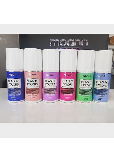 Neva Flashy Colors Geçici Renkli Saç Spreyi / Rengini Seç