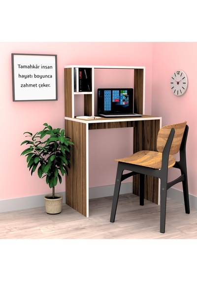 Kenzlife Bilgisayar Çalışma Masası Alonso70 Cvz Ofis Sekreter Laptop Ceviz