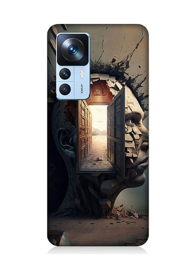 Xiaomi Mi 12t Uyumlu İnsan Beyni Ve Hayali Desenli Silikon Kılıf