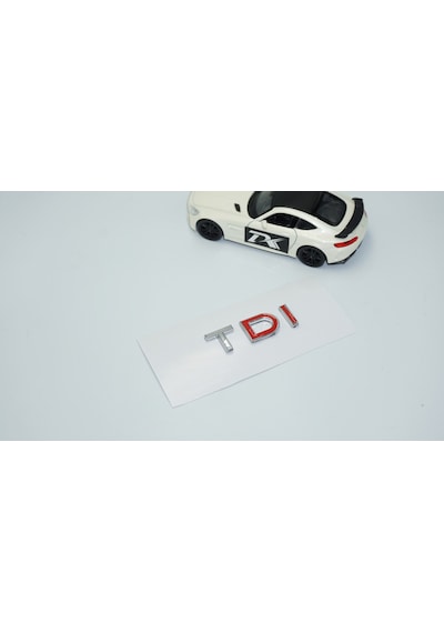 Dk Tuning Tdi Çift Kırmızı Bagaj Krom Abs Yazı Logo Volkswagen İl
