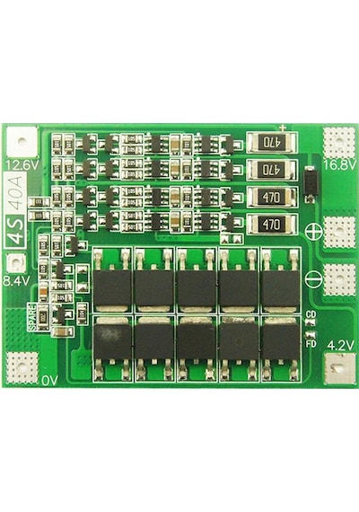 4S 40A Lityum Batarya Bms Koruma Kartı Balans Versiyon Pil Li-ion 18650 16.8V