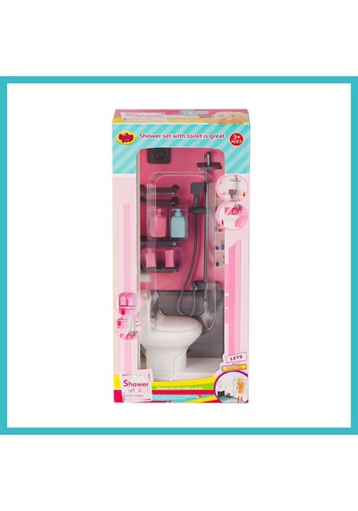Bezos 02379 Klozetli Banyo Oyun Seti -oydaş Oyuncak Dfnbez