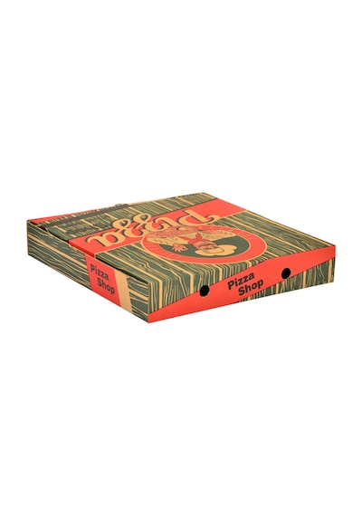 Miyo Ambalaj Pizza Kutusu  Oluklu Karton Baskıl 36 CM 100'lü 36 x 36 x 4 CM