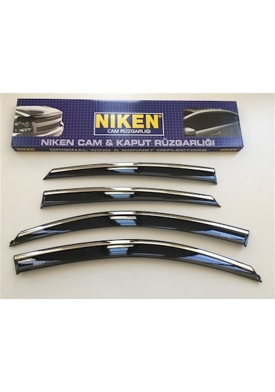 Volkswagen Jetta 2012 - 2019 Kromlu Cam Rüzğarlığı 4.Lü Niken