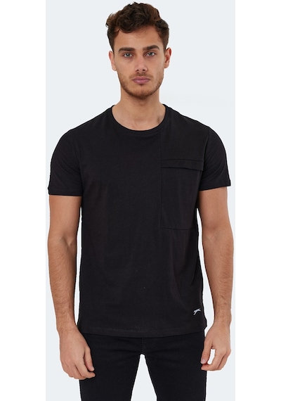Slazenger KAURI IN Erkek Tişört Siyah