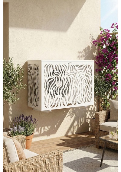 Klima Motoru/dış Ünite Gizleme/koruma Kafesi Xl 120x62x150 H Cormoran Beyaz
