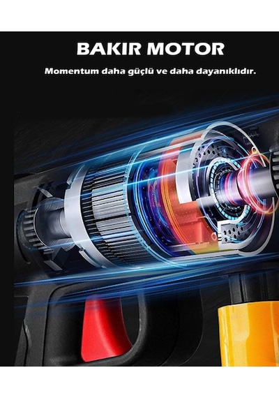 Şarjlı Araba Yıkama Makinesi Yüksek Basınçlı Oto Yıkama Tabancası 15 Hücreli Kalın Batarya Sulama Tabancası Bahçe Yıkama Makinesi 1