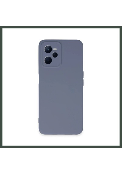Bezos Realme C35 Kılıf Nano İçi Kadife Silikon - Gri Nhr