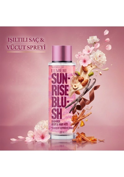 Lumière Sunrise Blush Simli Vücut Spreyi 200 ML