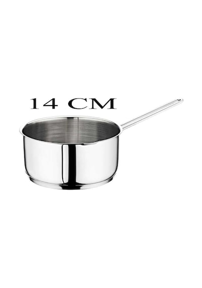 Oms Çelik Kaçerola 14 Cm Sütlük/sosluk Gri