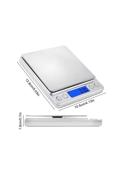 1-2000 Yüksek Hassasiyet 3000g/0,1g Led Ekran, 5 Birim Dönüştürme Ve Otomatik Kapanma Özellikli Gıda Kuyumcu Tera Diğer
