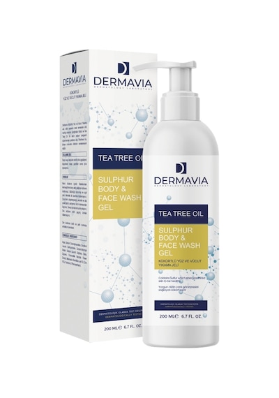 Dermavia Kükürtlü Yüz ve Vücut Yıkama Jeli 200 ML