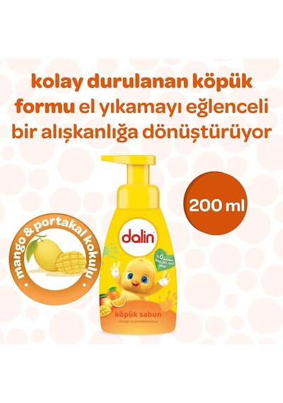 Dalin Köpük Sabun Mango&portakal 6 X 200 Ml