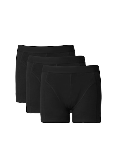 Ac&Co / Altınyıldız Classics Erkek Sıyah 3'lü Pamuklu Esnek Standart Fit Boxer Paketi Sıyah