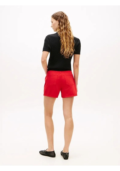 Tommy Hilfiger Dnm Clr Mını Short Hw Kadın Turuncu - Ww0ww49579